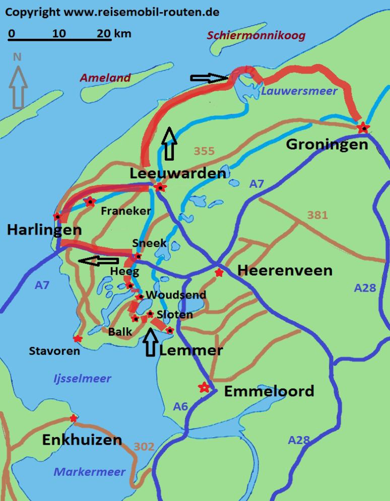 Niederlande: Route 1 – Reizvolles Friesland auf reisemobil-routen.de