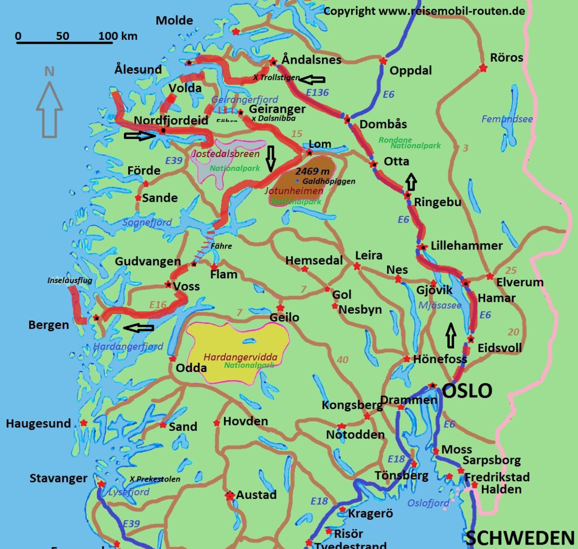 Norwegen: Route 1 – Atemberaubendes Westnorwegen erleben auf reisemobil
