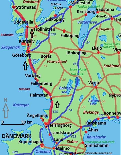 Welt Historiker Beide route deutschland schweden Verwirrt Traurig Tempel